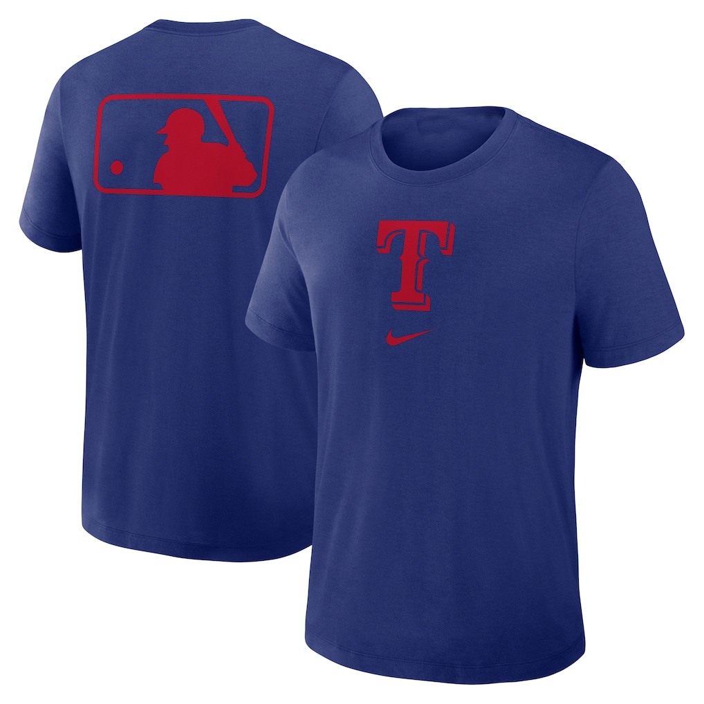 Men's Texas Rangers Royal Early Work Tri-Blend Dri-FIT T-Shirt Men's Texas Rangers Royal Early Work Tri-Blend Dri-FIT T-Shirt